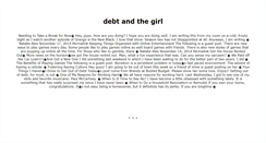 Desktop Screenshot of debtandthegirl.com